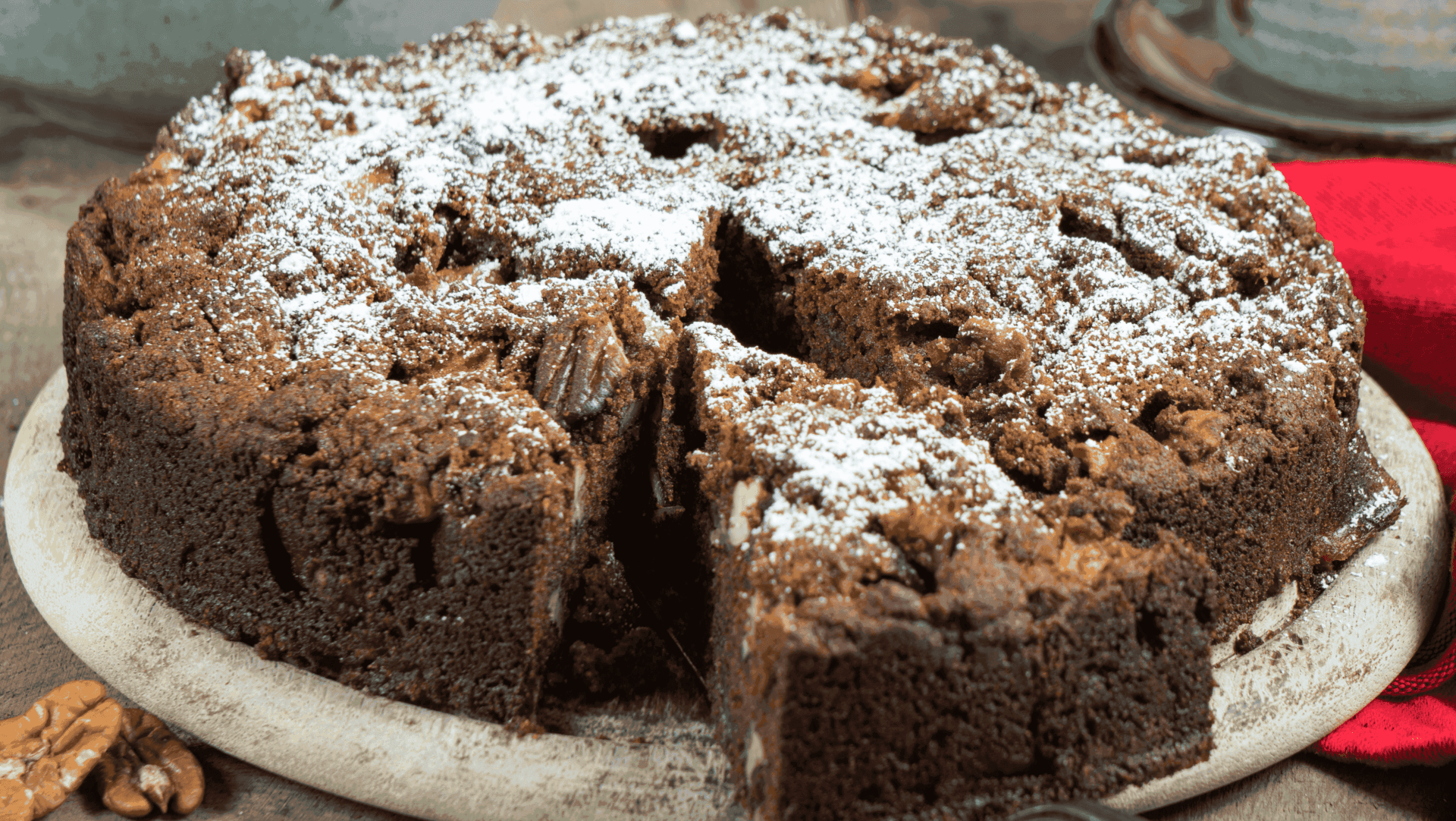 Gekochter Apfelkuchen