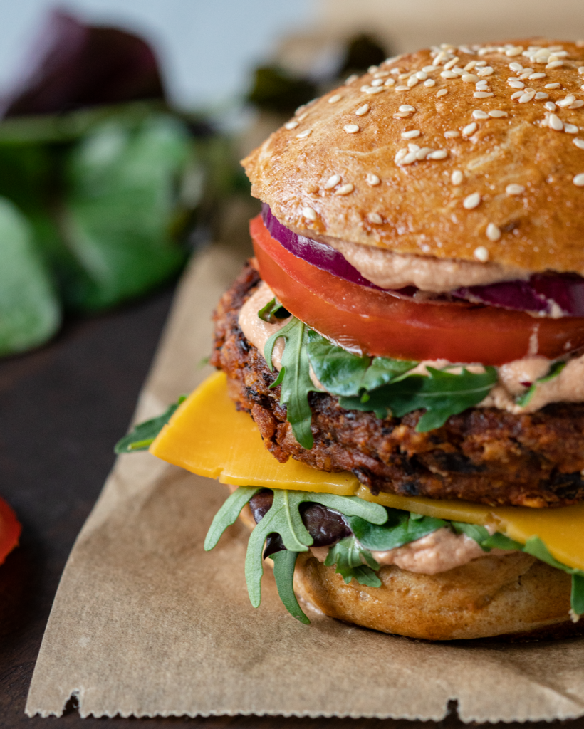 Rezept: Vegetarischer Schwarzer Bohnen Burger