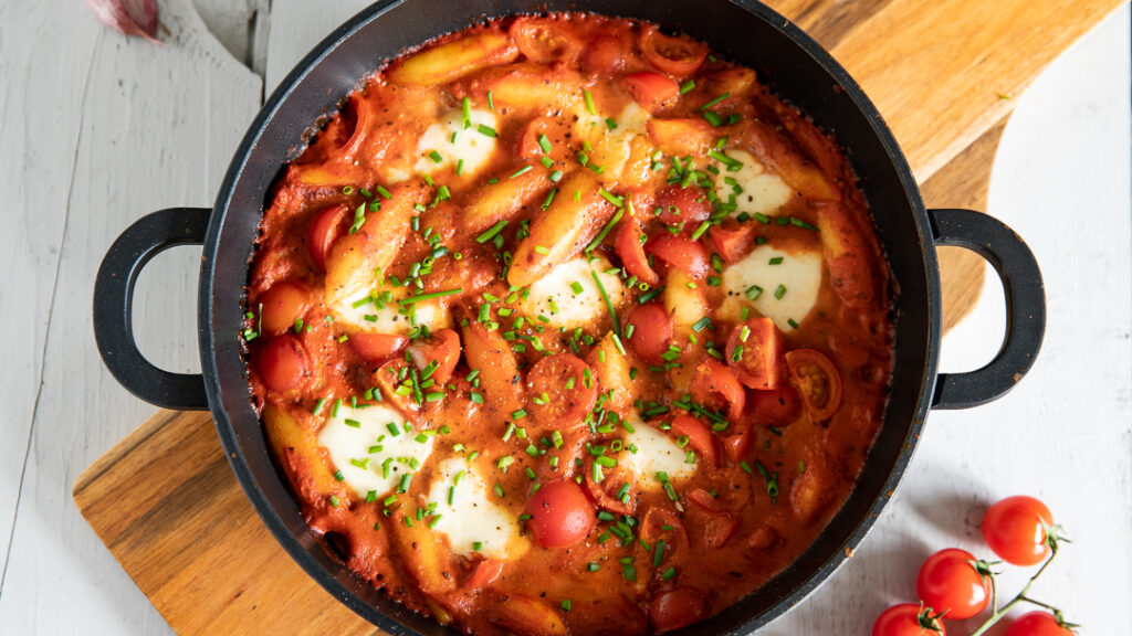 Schupfnudeln in Tomatensauce - einfach und schnell
